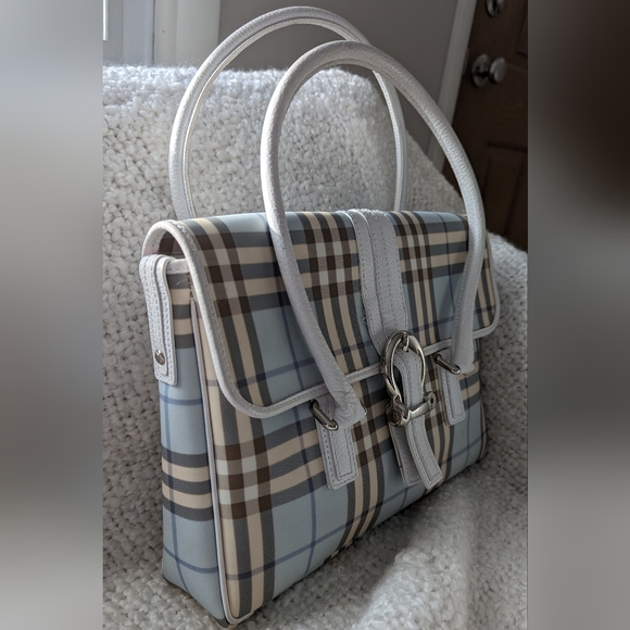 Burberry Blue Nova Check Shoulder Bag - Picture 2 of 7